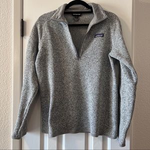 Patagonia Women's Better Sweater® 1/4-Zip – Birch White, Large NWOT